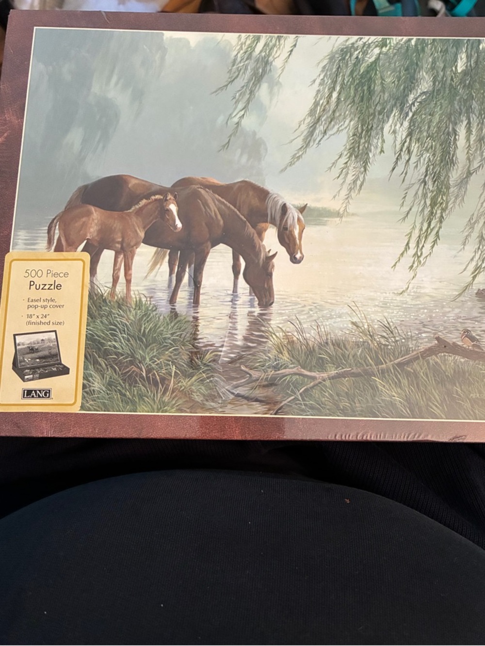 Lang Brown Horses 500-Piece Puzzle